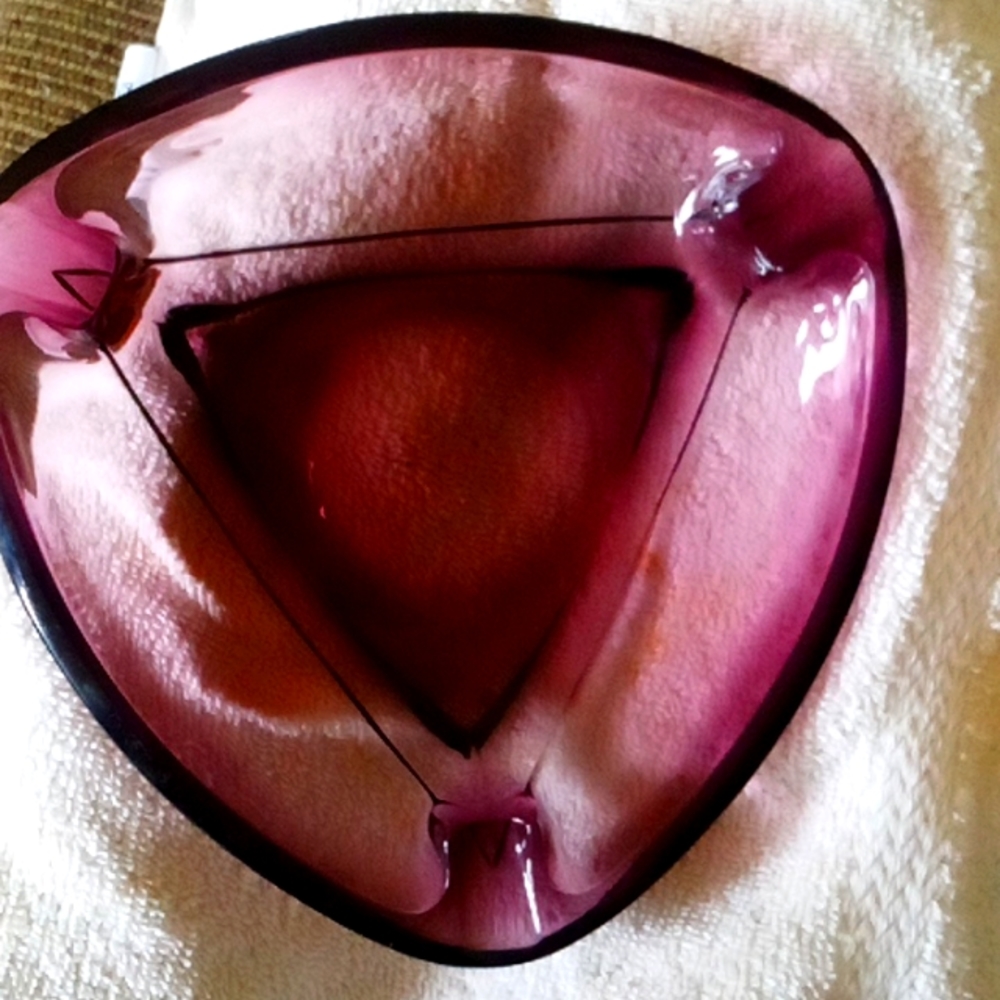 Vintage purple astray, trinket holder
